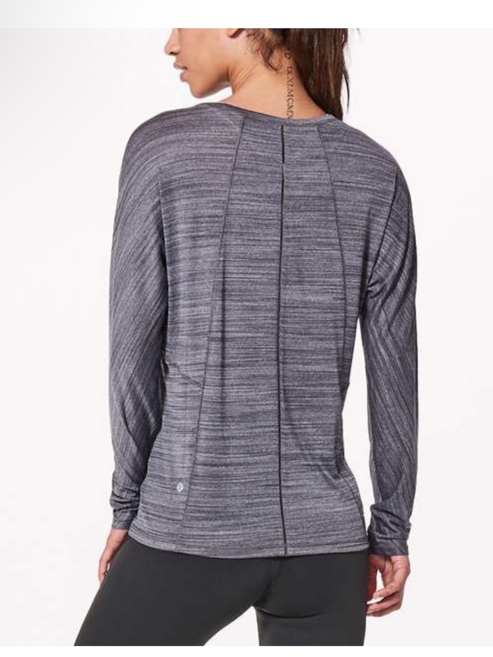Lululemon Set To Sweat‎ Long Sleeve
Heathered Black Gray Size 6 Dolman Sleeve
